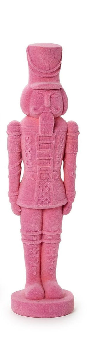 Pink Flocked Nutcracker - Boutique Bella BellaNutcracker