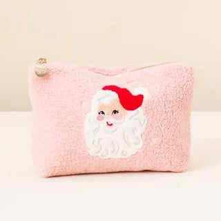 Pink Fuzzy Teddy Bear Pouch - Boutique Bella Bellapouch