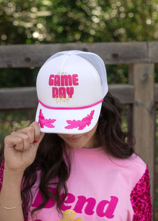 Pink Game Day Era Trucker Hat - Boutique Bella Bellatrucker hat