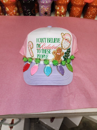 Pink I Can't Believe Trucker Hat - Boutique Bella Bellatrucker hat