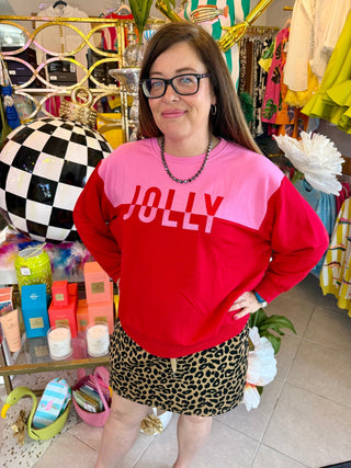 Pink Jolly Club Sweatshirt - Boutique Bella BellaSweatshirt