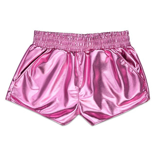 Pink Metallic Shorts - Boutique Bella BellaActive wear shorts