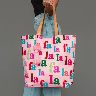 Pink & Multicolored Fa La La Tote - Boutique Bella BellaTote Bag