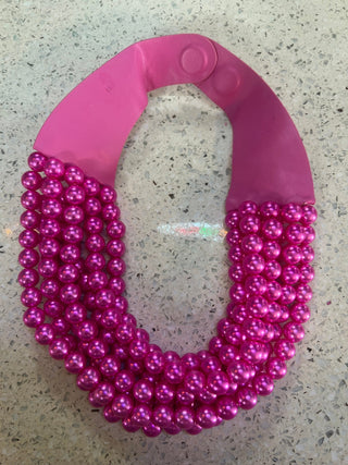 Pink Pearl Drawn To You Necklace - Boutique Bella BellaBeaded Necklace