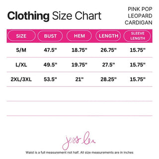 Pink Pop Leopard Cardigan *Pre-Order* - Boutique Bella BellaCardigan