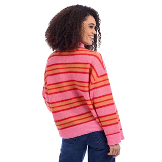 Pink Quinnie Turtleneck Sweater - Boutique Bella BellaSweater