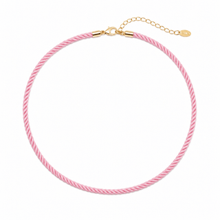Pink Rope Cord Necklace - Boutique Bella BellaNecklace