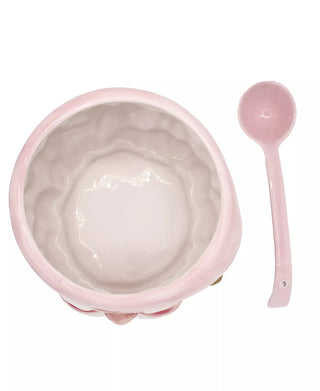 Pink Santa Ceramic Punch Bowl - Boutique Bella BellaPunch bowl