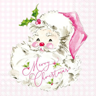 Pink Santa Cocktail Napkin - Boutique Bella BellaNapkins