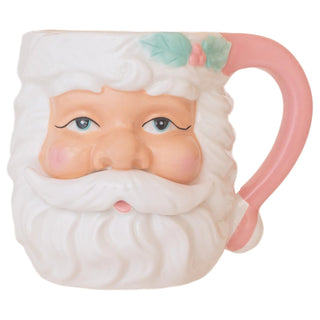 Pink Santa Holly Mug - Boutique Bella BellaMug