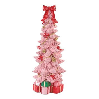Pink Tree 15.5”H Resin - Boutique Bella BellaChristmas Tree