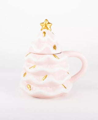 Pink Tree Mug with Lid - Boutique Bella Bellamug