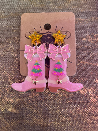 Pink Western Boot Christmas Tree - Boutique Bella BellaJewlery