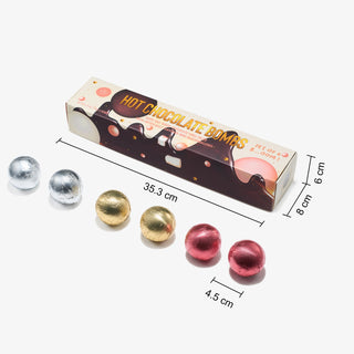 Hot Chocolate Bombs Set Of 6 3 Flavors Of White Fudge Brownie Strawberry Chocolates Delicious Cocoa