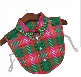 PINK/GREEN PLAID COLLAR - Boutique Bella BellaCollar