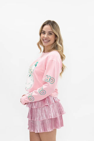 Pinkmas with Santa Top - Boutique Bella BellaChristmas Apparel