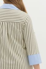 Pinstriped Charm - Boutique Bella BellaDress