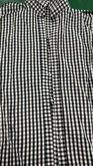 Plaid Print Button Up Oversize Blouse Shirt Black - Boutique Bella BellaTops