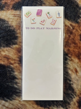 Play Mahjong List Pad - Boutique Bella BellaNotepad
