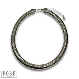Flex chain collar necklace