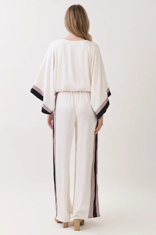 Polished Contrast Wide Leg Pants - Boutique Bella BellaPants