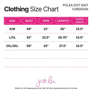 Polka Dot Knit Cardigan *Pre-Order* - Boutique Bella BellaCardigan