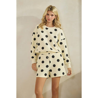 Polka Dot Sweatshorts - Boutique Bella BellaShorts