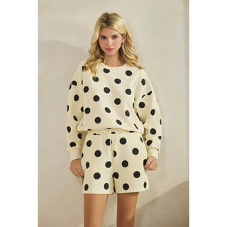 Polka Dot Sweatshorts - Boutique Bella BellaShorts