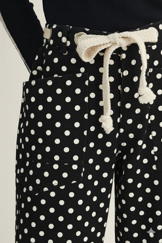 Polka Dots String Barrel Pants - Boutique Bella BellaPants