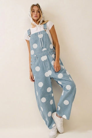 Polka Party Overalls - Boutique Bella BellaOveralls