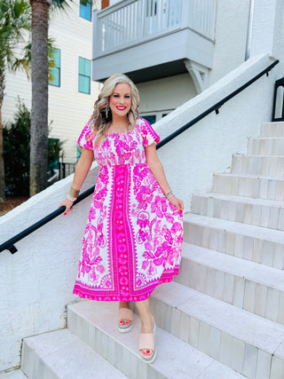 Pop Me In Pink Midi - Boutique Bella BellaDress