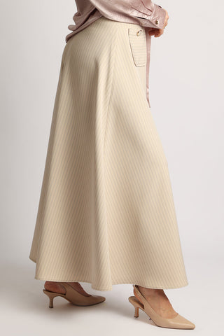 Porcelain Pinstripe Trousers - Boutique Bella BellaPants