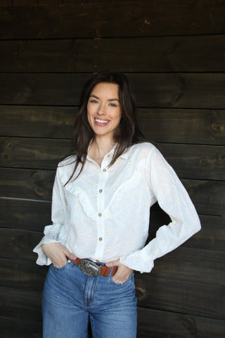 Prairie Lace Blouse - Boutique Bella BellaBLOUSE