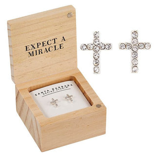 Pray. Trust. Wait. Treasure Box Earrings - Boutique Bella BellaEarrings