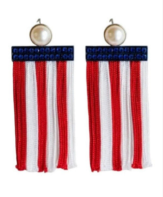 *Pre - Order Brianna Cannon Fring Flag Earrings - Boutique Bella BellaEarrings