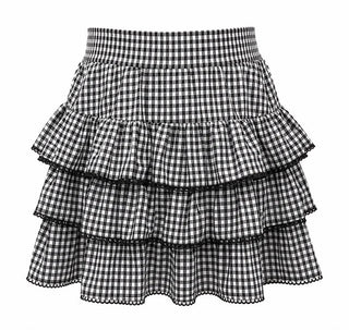 *Pre Order* Brianna Cannon Gingham Tiered Skirt - Boutique Bella BellaSkirt