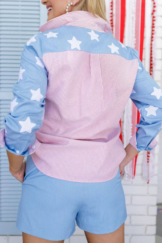 *Pre - Order Brianna Cannon Old Glory Shorts - Boutique Bella Bellashorts