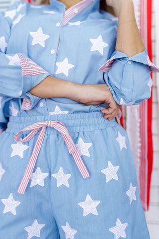 *Pre - Order Brianna Cannon Old Glory Shorts - Boutique Bella Bellashorts