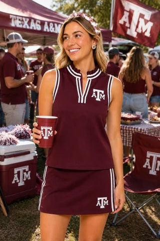 *Pre Order* Brianna Cannon Texas A&M Scuba Top - Boutique Bella BellaTop
