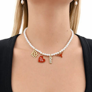 *Pre Order* Texas Pearl Charm Necklace - Boutique Bella BellaNecklace