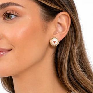 *Pre Order* Texas Pearl Studs - Boutique Bella BellaEarrings