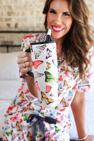 PREORDER - Butterfly Bliss Sleek Tumbler - Boutique Bella Bellatumber