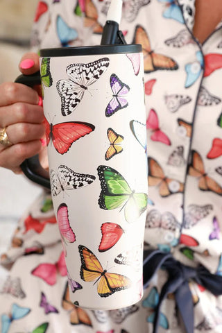PREORDER - Butterfly Bliss Sleek Tumbler - Boutique Bella Bellatumber