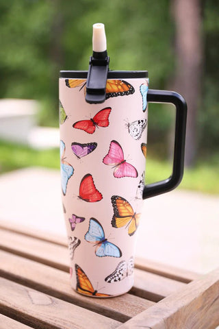 PREORDER - Butterfly Bliss Sleek Tumbler - Boutique Bella Bellatumber