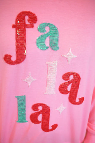 PREORDER- Fa La La French Terry Pullover - Boutique Bella BellaChristmas Apparel