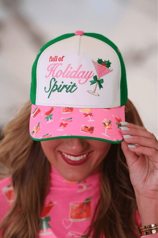 PREORDER- Full of Holiday Spirit Hat - Boutique Bella BellaChristmas Hat