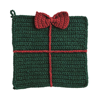 Present Crochet Trivet - Boutique Bella BellaChristmas Decor