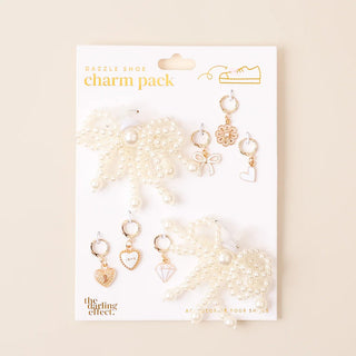 Pretty in Pearl Dazzle Shoe Charm Pack - Boutique Bella BellaShoe Charms