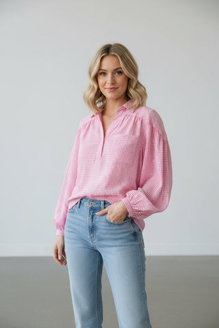 Pretty in Picnic Top - Boutique Bella BellaBlouse