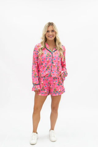 Pretty in Pinkmas PJ Set - Boutique Bella BellaChristmas Apparel
